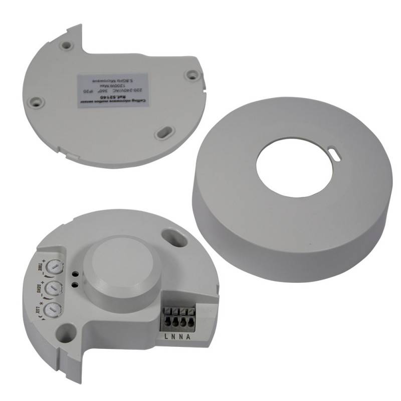 Microwave motion sensor for ceiling 360º IP20