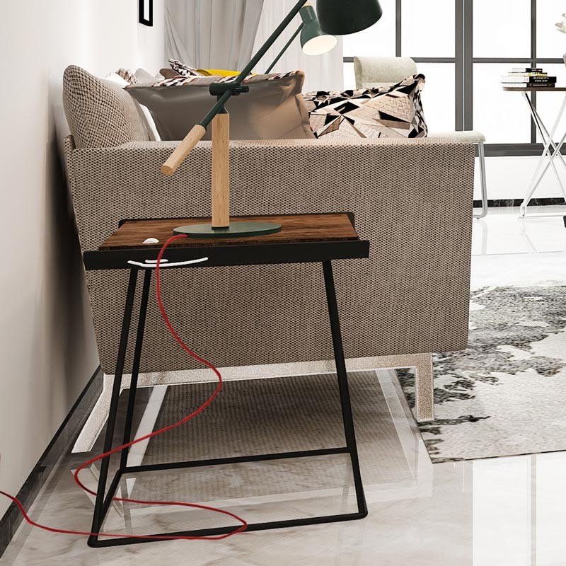 Nordic style colored textile electric cable 2x0.75
