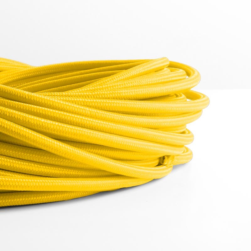 Nordic style colored textile electric cable 2x0.75