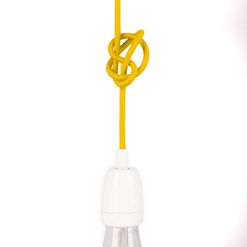 Nordic style colored textile electric cable 2x0.75