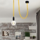 Nordic style colored textile electric cable 2x0.75