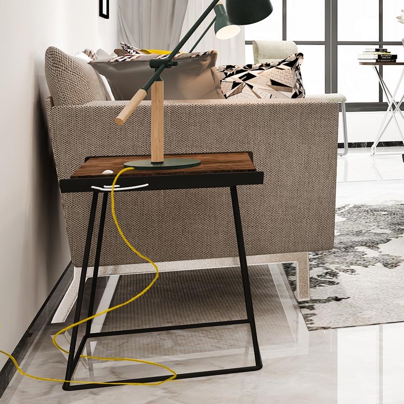 Nordic style colored textile electric cable 2x0.75