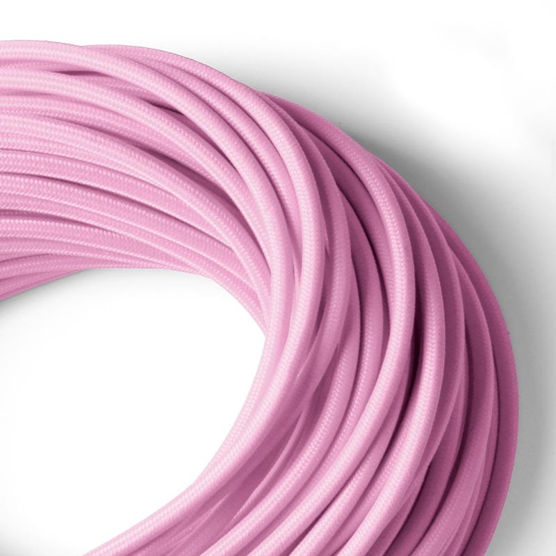 Nordic style colored textile electric cable 2x0.75