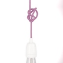 Nordic style colored textile electric cable 2x0.75