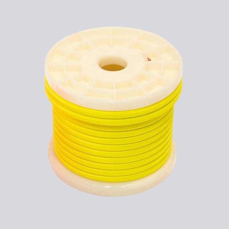 Decorative textile electric cable 2x0.75 fluorescent colors