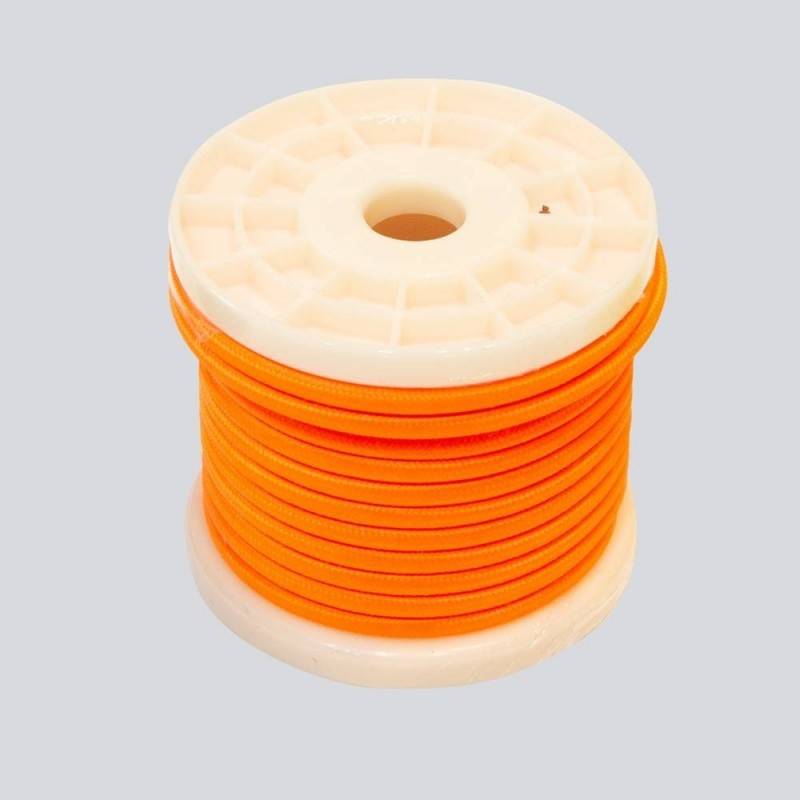 Decorative textile electric cable 2x0.75 fluorescent colors