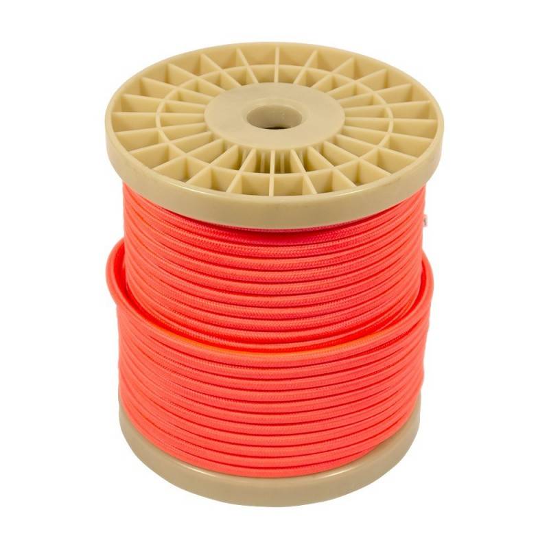 Decorative textile electric cable 2x0.75 fluorescent colors