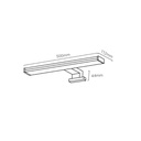 LED mirror wall light 800lm 10W - Mirror, cabinet or wall mounting