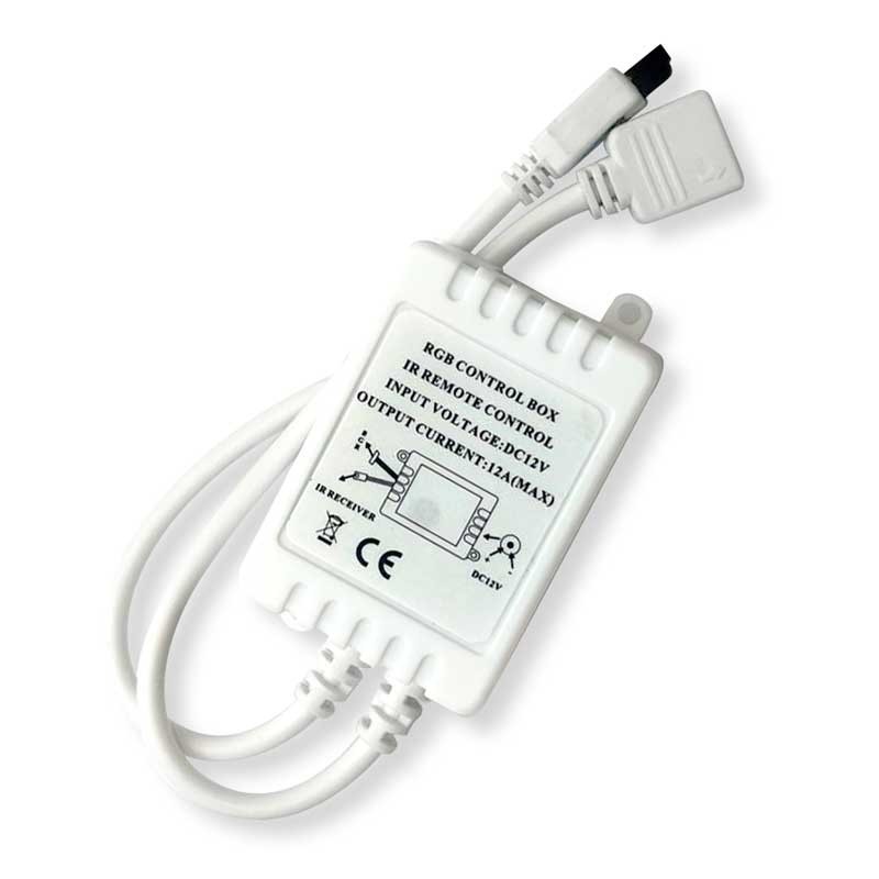 RGB LED Strip Controller 2 Amp per channel, IR Remote Control 24 Keys