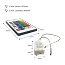 RGB LED Strip Controller 2 Amp per channel, IR Remote Control 24 Keys