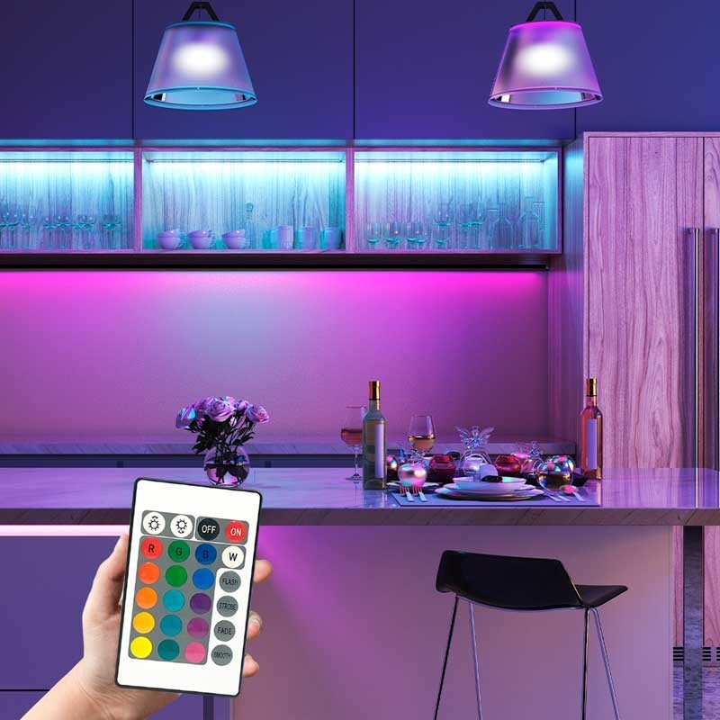 RGB LED Strip Controller 2 Amp per channel, IR Remote Control 24 Keys