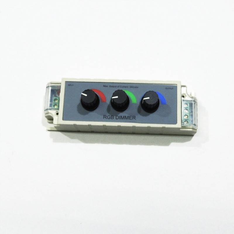 Manual RGB controller for color change 12/24V with one potentiometer per channel