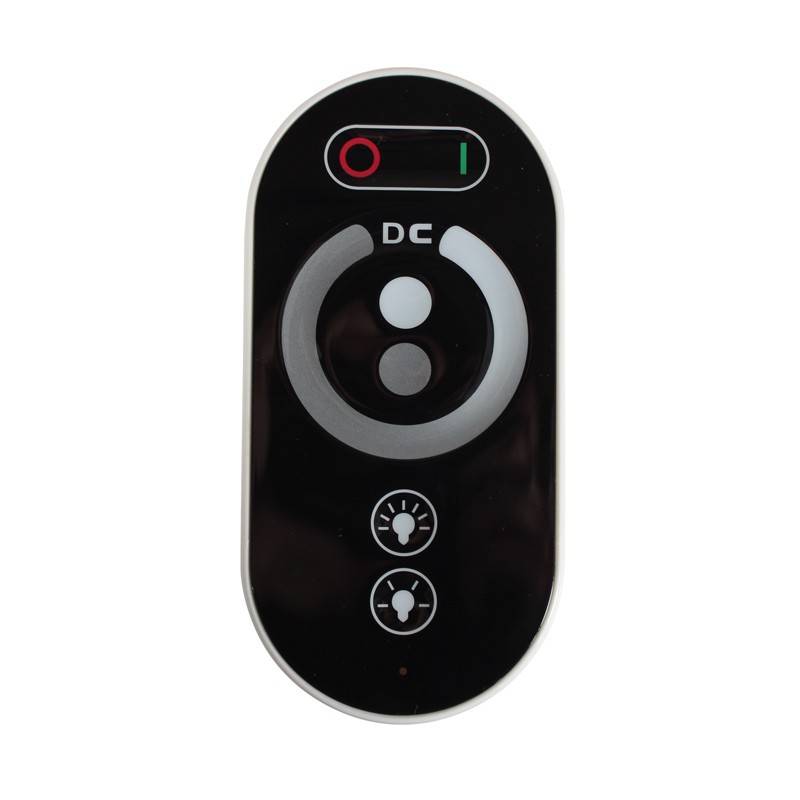 Controller / dimmer with RF touch control for single-color strip 12/24V 18A