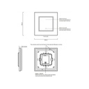 RF pushbutton mechanism Single-color dimmer switch for LED lighting SUNRICHER - Perfect RF
