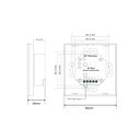 RGBW dimmable RF 12-24V-DC recessed touch mechanism for 4 zone LED lighting - SUNRICHER Perfect RF
