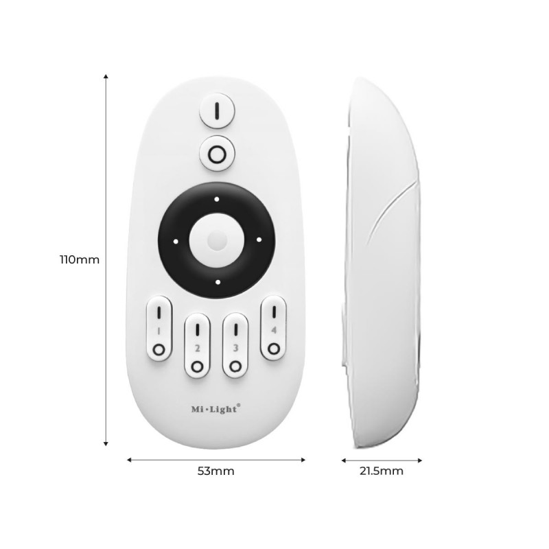 Controller Controller LED Monocolor/CCT - 4 Zones- FUT007- Mi Light - Mi Boxer