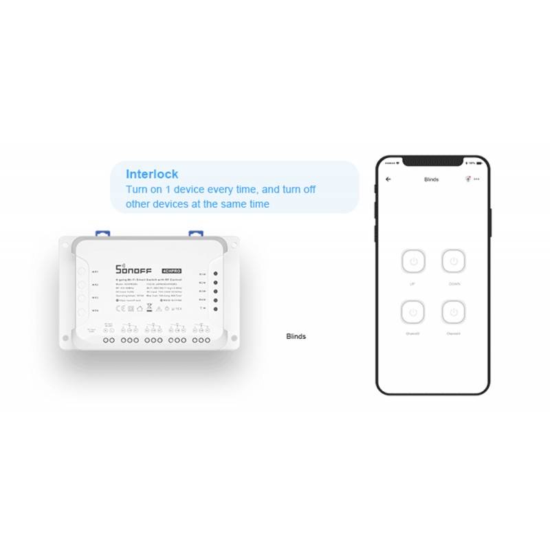 SONOFF 4CH 4 Channel 10A WiFi Switch for Smart Home