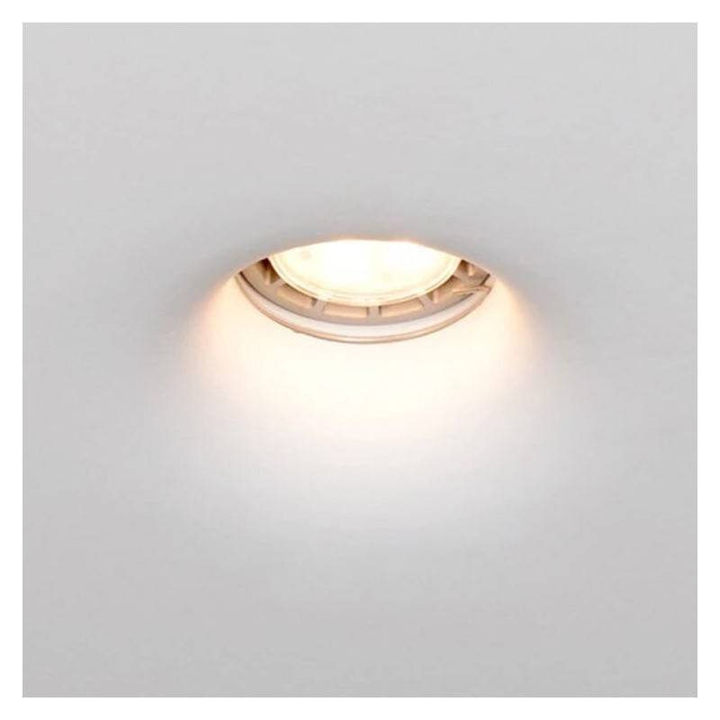 Square plaster downlight - Trimless - 1 x GU10
