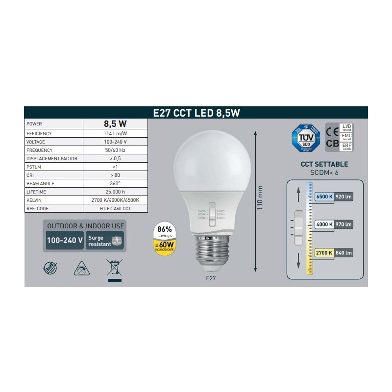 FUMAGALLI LED Bollard "Amelia 400" - 8.5W - CCT