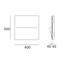 ZIRCON" G9 trimless recessed plaster wall light "ZIRCON