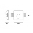 Recessed plaster wall light "Olive" - Trimless / integration