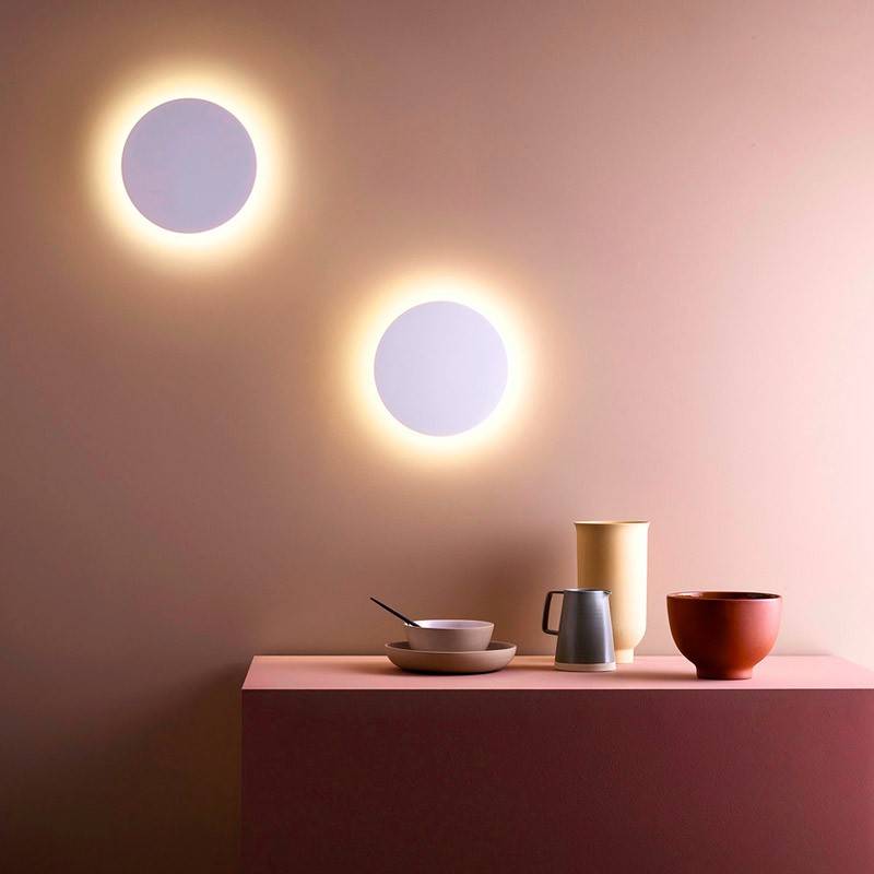 Circular wall light "Eclipse" 9W - Samsung Chip - Warm light - IP44 - Ø 20cm