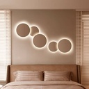 Circular wall light "Eclipse" 9W - Samsung Chip - Warm light - IP44 - Ø 20cm