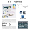 Fumagalli ESTER 500 LED 10W mini road bollard with GX53 CCT Bulb