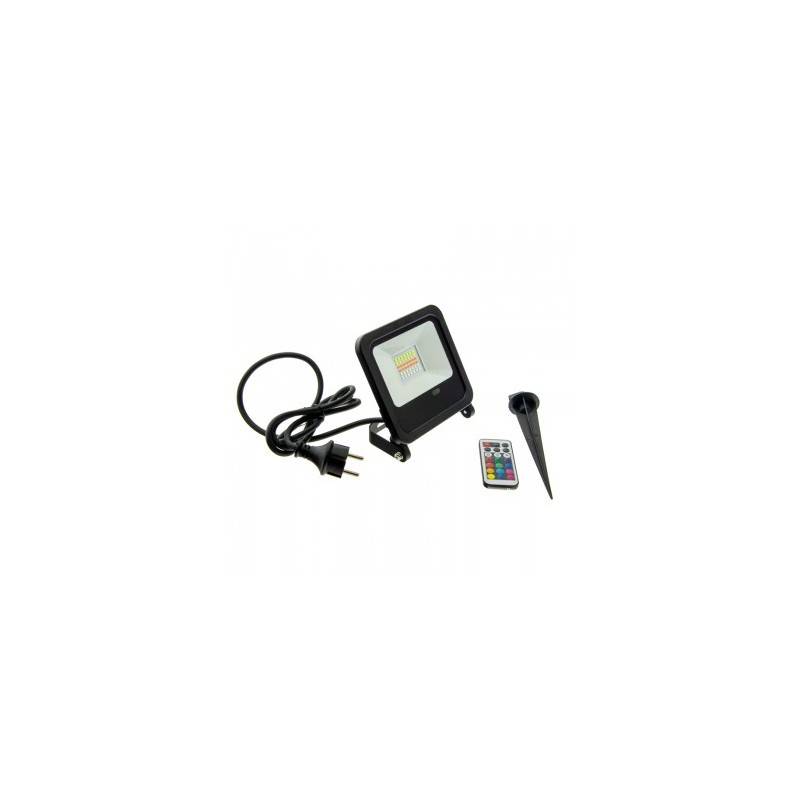 RGB LED floodlight 50W with IP65 remote control