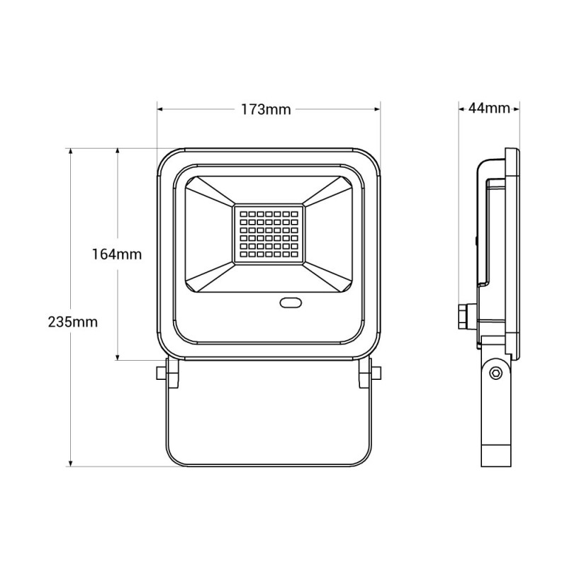 RGB LED floodlight 50W with IP65 remote control