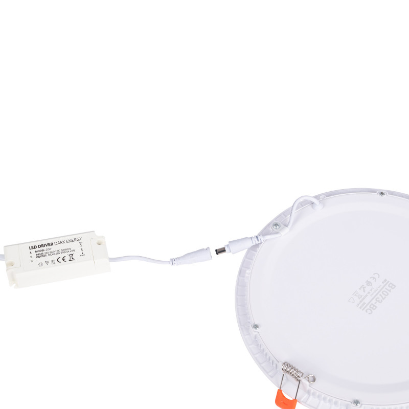Downlight LED circular slim 20W  - Corte Ø 225mm - 5 años de garantía
