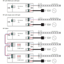 RGB dimmer controller 230V - 3 Channels - 1.6A/Channel - Receiver RF/DMX SUNRICHER - Perfect RF