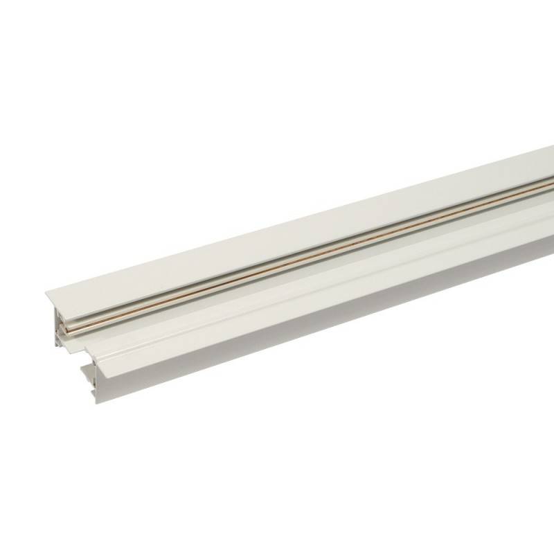 Single-phase recessed track for LED spotlights - 2 meter bar