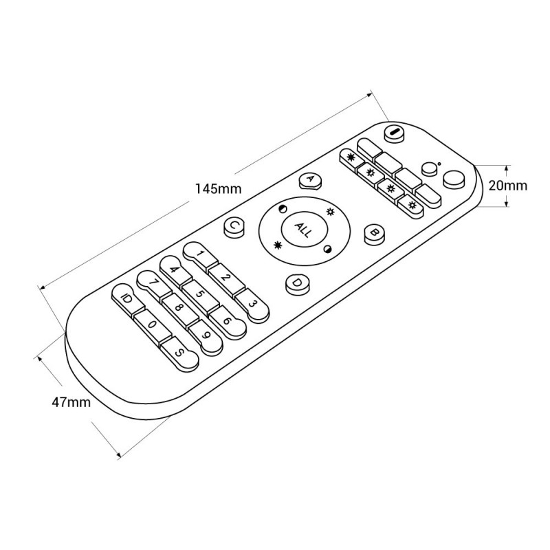 Remote control CCT - RF - 2.4GHz