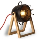 Vintage wooden table lamp "TACHICOM" E27