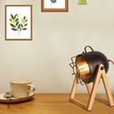 Vintage wooden table lamp "TACHICOM" E27