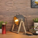 Vintage wooden table lamp "TACHICOM" E27