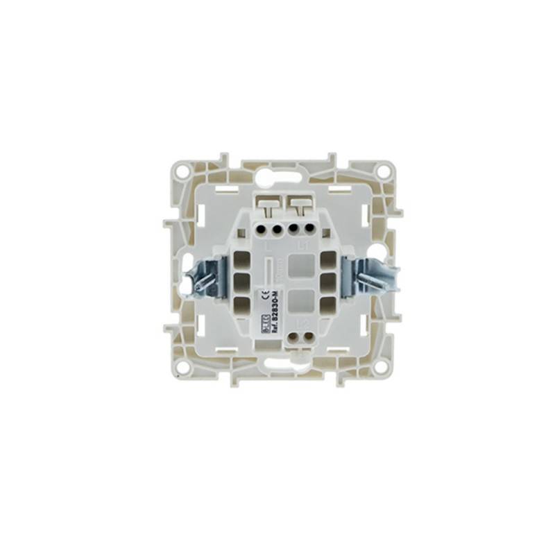 Simple 1-way flush-mounted switch mechanism