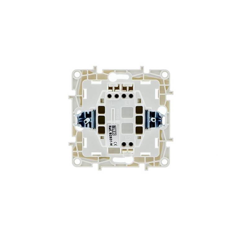 Simple recessed single-circuit switch mechanism