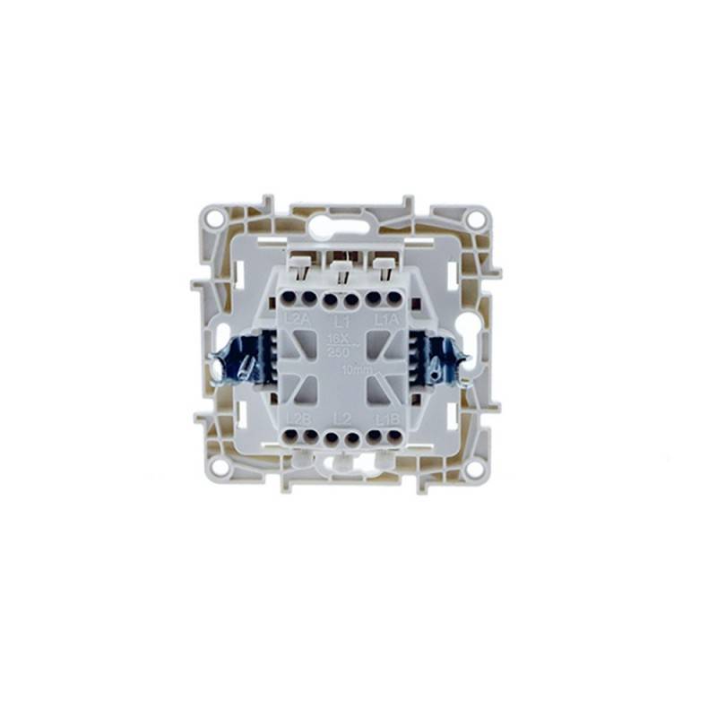 Two-piece flush-mounted switch mechanism