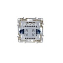 Two-piece flush-mounted switch mechanism