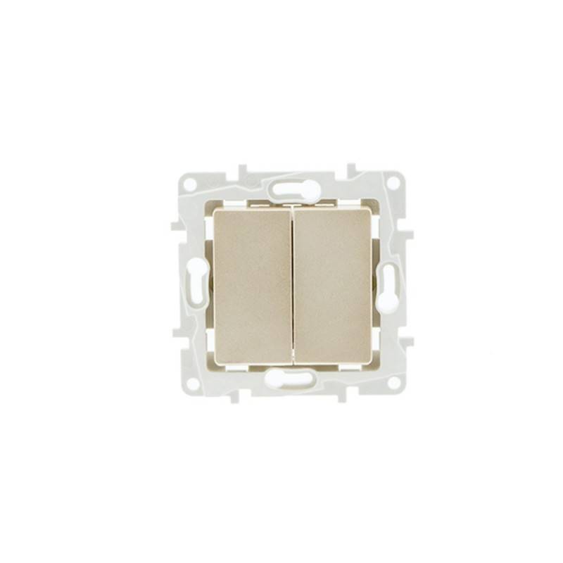 Two-piece flush-mounted switch mechanism