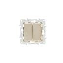 Two-piece flush-mounted switch mechanism