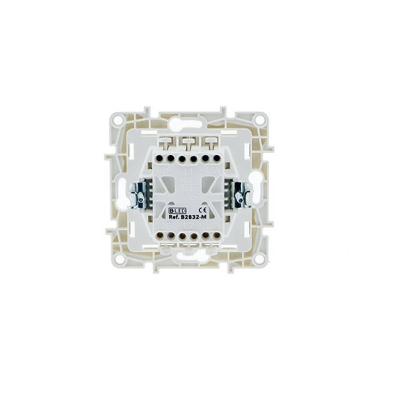 Two-piece flush-mounted switch mechanism