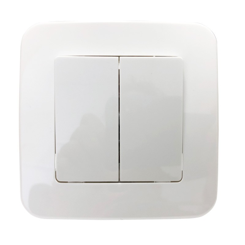 Two-piece flush-mounted switch mechanism