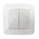 Two-piece flush-mounted switch mechanism