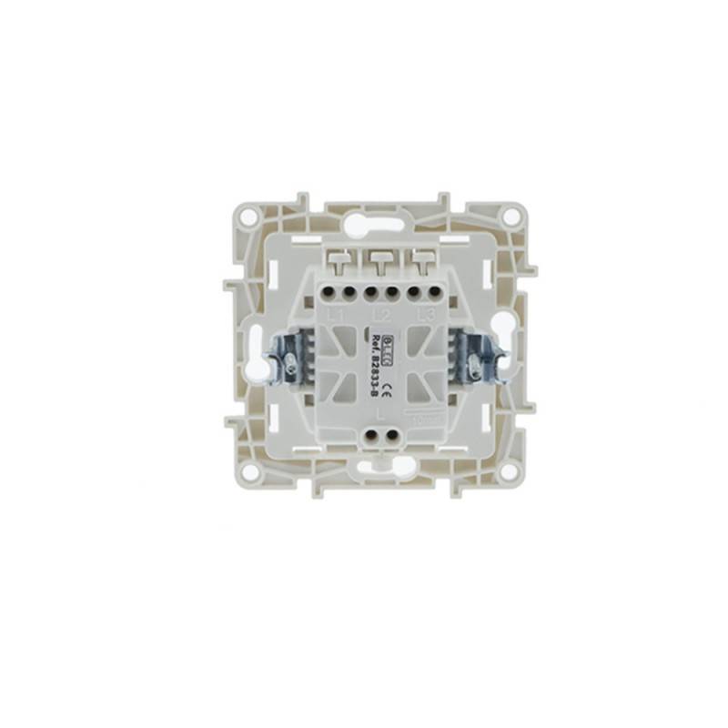 3-piece flush-mounted switch mechanism
