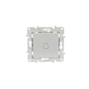 Recessed push-button mechanism with bell for doorbell