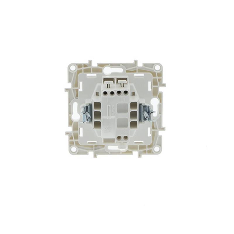 Recessed push-button mechanism with bell for doorbell