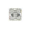 Recessed push-button mechanism with bell for doorbell